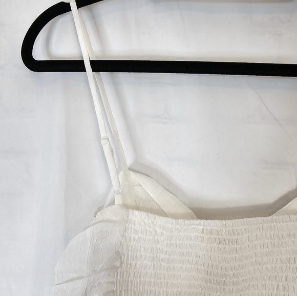 WAYF size Large white sleeveless crop top NWOT boho festival - Picture 7 of 7